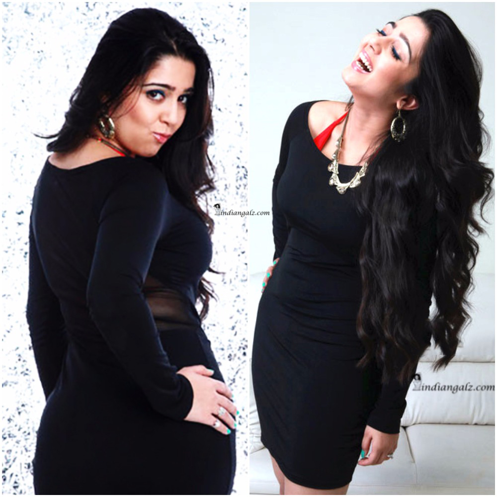 Charmi Kaur- Hot curves in Black