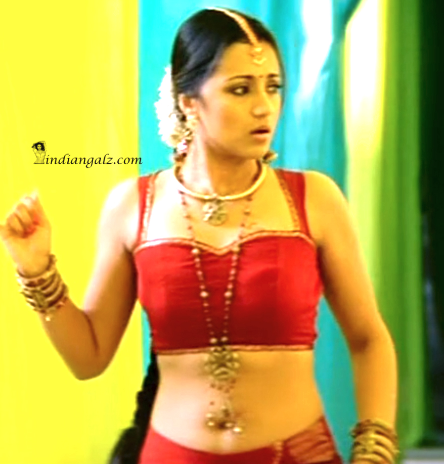 Trisha Krishnan – Hot navel from Bheema